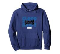 Sleep Mode Indica Pullover Hoodie, Adult Unisex, Navy Blue, Medium