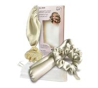 Sleep ‘N Curl - 100% Pure Biodegradable Bamboo Silk - Heatless Hair Curler KIT with Pure Bamboo Silk Cap (Bonnet) All Natural