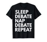 Sleep Nap Debate Repeat Debating Lover Debater Value Graphic T-Shirt