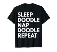 Sleep Nap Doodle Repeat Lover Doodling Doodler Value Graphic T-Shirt
