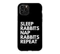 Sleep Nap Rabbits Repeat Rabbit Lover Case for iPhone 11 Pro