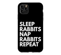 Sleep Nap Rabbits Repeat Rabbit Lover Case for iPhone 11 Pro Max