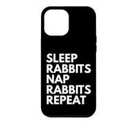 Sleep Nap Rabbits Repeat Rabbit Lover Case for iPhone 12 Pro Max