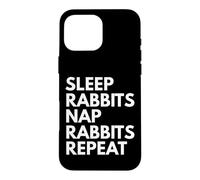 Sleep Nap Rabbits Repeat Rabbit Lover Case for iPhone 16 Pro Max