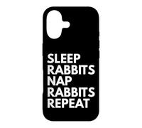 Sleep Nap Rabbits Repeat Rabbit Lover Case for iPhone 17