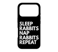 Sleep Nap Rabbits Repeat Rabbit Lover Case for iPhone 17 Pro