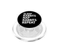 Sleep Nap Rabbits Repeat Rabbit Lover PopSockets PopGrip for MagSafe