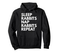 Sleep Nap Rabbits Repeat Rabbit Lover Pullover Hoodie
