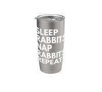 Sleep Nap Rabbits Repeat Rabbit Lover Stainless Steel Insulated Tumbler