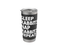 Sleep Nap Rabbits Repeat Rabbit Lover Stainless Steel Insulated Tumbler