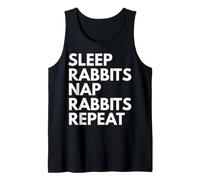 Sleep Nap Rabbits Repeat Rabbit Lover Tank Top