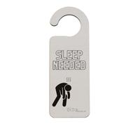 'Sleep Needed' Door Handle Hanger - Novelty Idea for Family, Teens, Parents, Couples, Sons, Daughters, Siblings, or Grandparents (doorh-ha23-sleepneed)