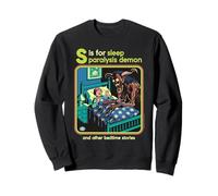 Sleep Paralysis Demon Sarcastic Retro Funny Adult Humor Sweatshirt