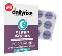 Sleep Patches - 2 Months Supply | Fabric Transdermal Patches with Valerian Root, Hops, L-Theanine, L-Tryptophan & Magnesium | Night Time Calm, Relaxation & Rest Support - Dailyrise