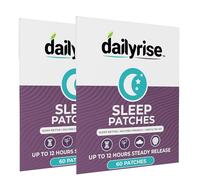 Sleep Patches with Valerian Root, Hops, L-Theanine, L-Tryptophan & Magnesium | Night Time Calm, Relaxation & Rest Support | 2 Months Supply | Fabric Transdermal Patches - Dailyrise (2X Pack)