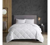 SLEEP PHILOSOPHY Thinsulate Fibers 3M Scotchgard Moisture Wicking Down Alternative Comforter with 300TC Cotton Sateen Cover, Full/Queen, White