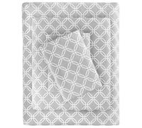 SLEEP PHILOSOPHY True North by Cozy Flannel 100% Cotton Ultra Soft Cold Weather Sheet Set Bedding, Twin, Grey Geo 3 Piece