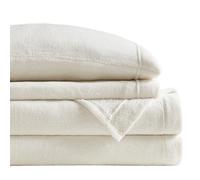 SLEEP PHILOSOPHY True North Cold Season Cozy Bedding-Set, Matching Pillow Case, Micro Plush, Ivory, Twin