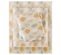SLEEP PHILOSOPHY True North Cozy Flannel 100% Cotton Ultra Soft Cold Weather Sheet Set Bedding, Twin XL, Multi Leaves 3 Piece