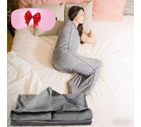 Sleep pod adult,Wearable Sleep Bag Hug Blanket for Adults, Breathable Sensory Compression Blanket for Stress Relief & Relaxation, Portable Sleeping Bag Ideal Travel Companion(Grey,XS)