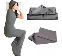 Sleep Pod for Deeper Sleep - Weighted & Cozy Wearable Blanket Hoodie, Home Camping Sleeping Bag, Anxiety Relief, Portable for Travel & Home Lounging (XL-185 * 50cm)