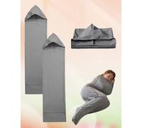 Sleep Pod, Ultra-Lightweight Compression Sleep Sack, for Stress & Anxiety Relief, 360° Wrap Wearable Sleep Pod, Breathable Stretch Fabric, Hug Pressure Therapy, for Kids Adults (S, 2 pcs)