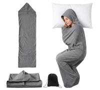 Sleep Pod Wearable Blanket, Sensory Hoodie Sleep Sack for Adults | Breathable Compression Cocoon for Lounging, Travel & Camping, with storage bag,Enhances Comfort & Relieves Stress and Anxiety