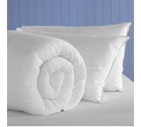Sleep&Smile 7.5 Tog Duvet Quilt With 2 Comfort Pillows UK Made - Single