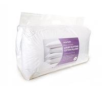 Sleep&Smile Egyptian Cotton Pillow Pair (2 Pillows) Medium Support 100% Cotton Cambric Luxury
