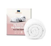 Sleep&Smile Polyester Polypropylene (teabag type) Hollowfibre Duvet/Quilt, 10.5 Tog, Superking, Non Allergenic, UK Made