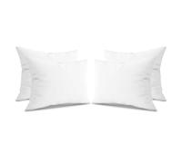 Sleep&Smile Ultimate Bounce Back Pillows - 4 Pack (48×74cm) - Hypoallergenic Cooling Hollowfibre - Medium Support for Side, Back & Stomach Sleepers - Durable Polyester-Cotton Cover - Made in the UK