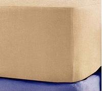 Sleep&Snuggle 100% Brushed Cotton Thermal Flannelette Fitted Sheet - Double - Latte