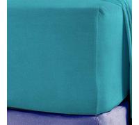 Sleep&Snuggle 100% Brushed Cotton Thermal Flannelette Flat Sheet - Single - Teal