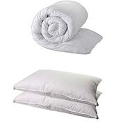 Sleep&Snuggle Duvet Quilt with 2 DELUXE PILLOWS Quilt and 2 Soft Pillows Non-Allergenic, Hypoallergenic, Hollowfibre Filled Duvet Lightweight (Double, 4.5 Tog)
