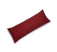 Sleep&Snuggle Long Bolster Pillow Case Cover - Body Pillow Neck Support Pregnancy Maternity Orthopedic Support comfort and Soft case in Burgandi, King 5FT(60")