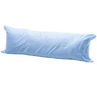 Sleep&Snuggle Long Bolster Pillowcase to Fit King 60”/ 152cm Body Pillow Neck Support Pregnancy Maternity Orthopaedic Support Comfort and Soft Case - Sky Blue