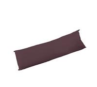 Sleep&Snuggle Long Bolster Pillowcase to Fit Super King 72”/ 182cm Body Pillow Neck Support Pregnancy Maternity Orthopaedic Support Comfort and Soft Case - Brown