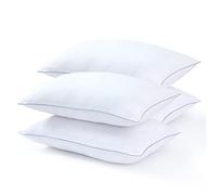 Sleep&Snuggle Luxurious Egyptian Cotton Bed Pillows - Pair of Ultra-Bounce Hotel Quality Pillows - Super Soft Standard Pillows, Hypoallergenic, Dust-Mite Resistant (Pack of 4)