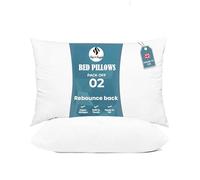 Sleep & Snuggle Pillows 2 Pack - Hollowfibre Hypoallergenic Hotel Quality Pillow Ultra Soft Bounce Down Alternative Firm support Non-Allergenic Case Suitable For Back And Side Sleepers