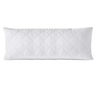 Sleep&Snuggle Quilted Bolster Pillow with Hollowfibre Filling Long Firm Body Pillow for Bed & Sofa Pregnancy Maternity Support Cushion Extra-Large Comfortable Hugging Pillow (Bolster Double (4.6 FT))