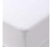 Sleep&Snuggle Waterproof and Breathable Terry Towel Mattress Protector, Extra Deep (30cm), Fully Fitted Terry Cover, Non-Noise, Skin Friendly (Double)