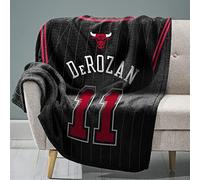 Sleep Squad Chicago Bulls DeMar DeRozan 60 x 80 Raschel Plush Blanket an NBA Throw