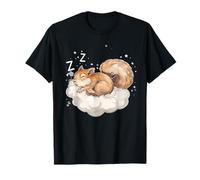 Sleep Squirrel Cloud Cute Squirrel Sleeping Sleepy Animal T-Shirt