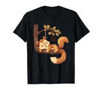 Sleep Squirrel Nature Sleepy Animal Cute Squirrel Sleeping T-Shirt