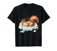 Sleep Squirrel Sleepy Animal Cute Squirrel Sleeping Cloud T-Shirt