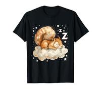 Sleep Squirrel Sleepy Animal Cute Squirrel Sleeping Cloud T-Shirt