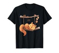 Sleep Squirrel Sleepy Animal Sleepy Squirrel Napping Nature T-Shirt