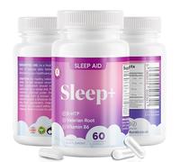 Sleep Support with 5-HTP, Valerian Root, Magnesium and Vitamin B6, Advanced High Strength Formula - 60 Veg Capsules