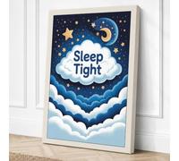 Sleep Tight Nursery Canvas Wall Art Print 30x20 Inch (76 x 51 cm)