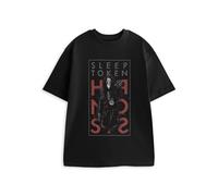 Sleep Token Adult Short Sleeved T-Shirt (Black) in Black | Size: Large Sleep Token Black L